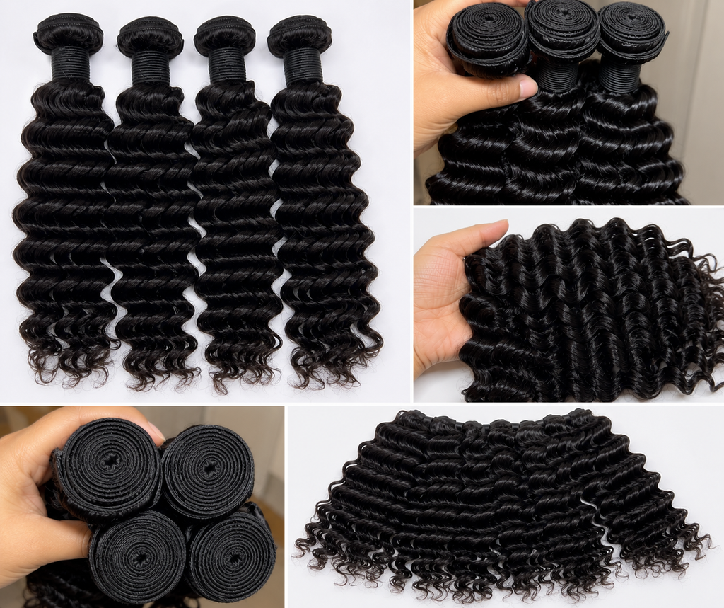 Deep Wave 100% Virgin Hair Bundles