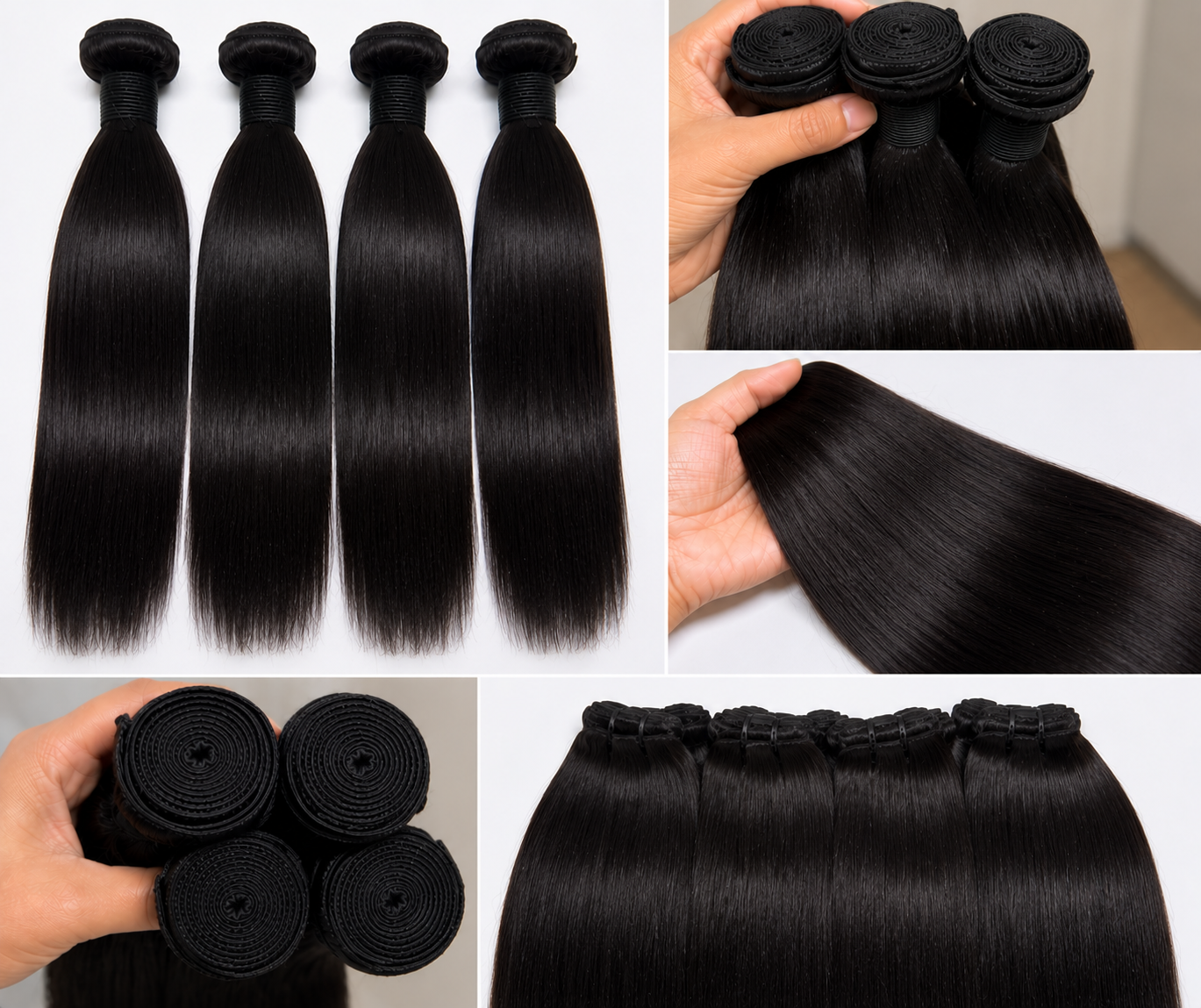 Straight 100% Virgin Hair Bundles