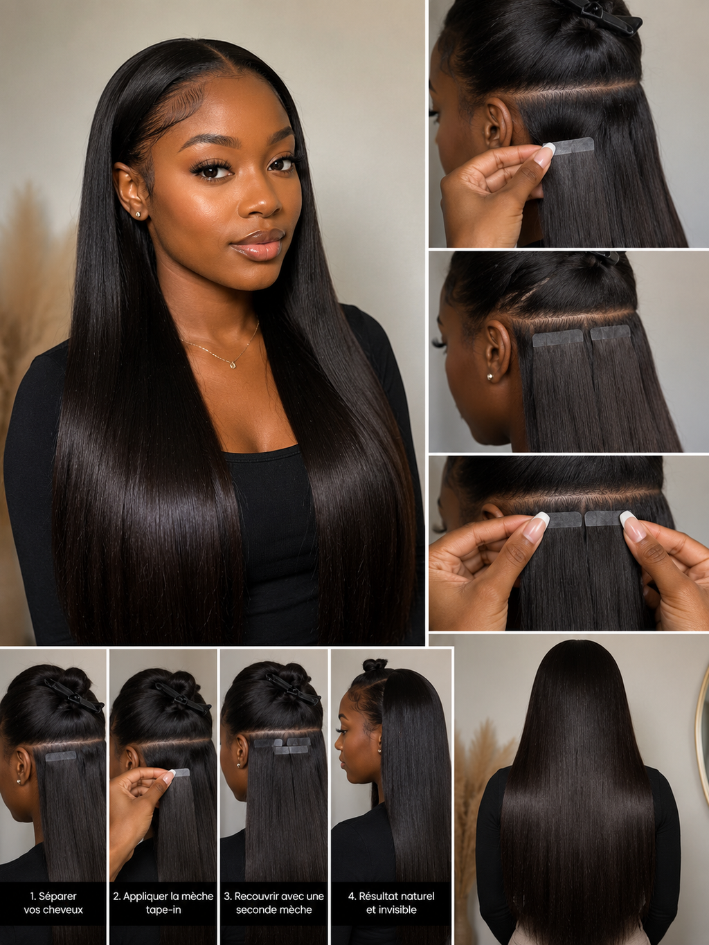 Extensions de cheveux 100% naturels Premium