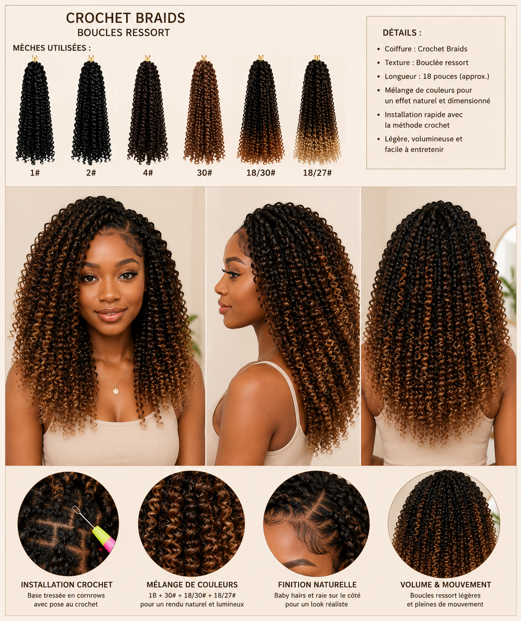 Cheveux Synthétiques Bouclés Premium | Extensions & Mèches Haute Qualité